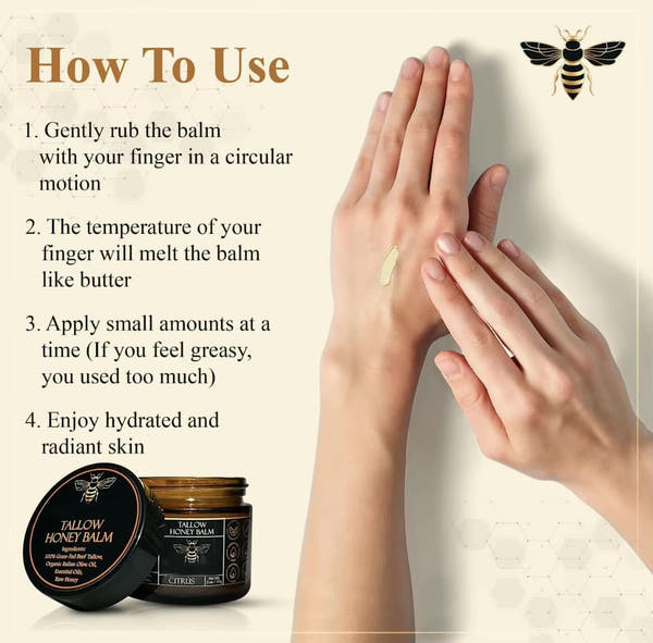 Organic Tallow Honey Balm