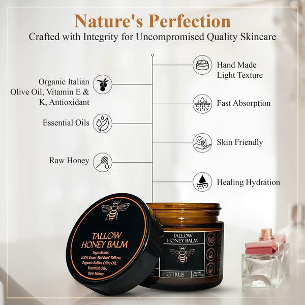 Organic Tallow Honey Balm